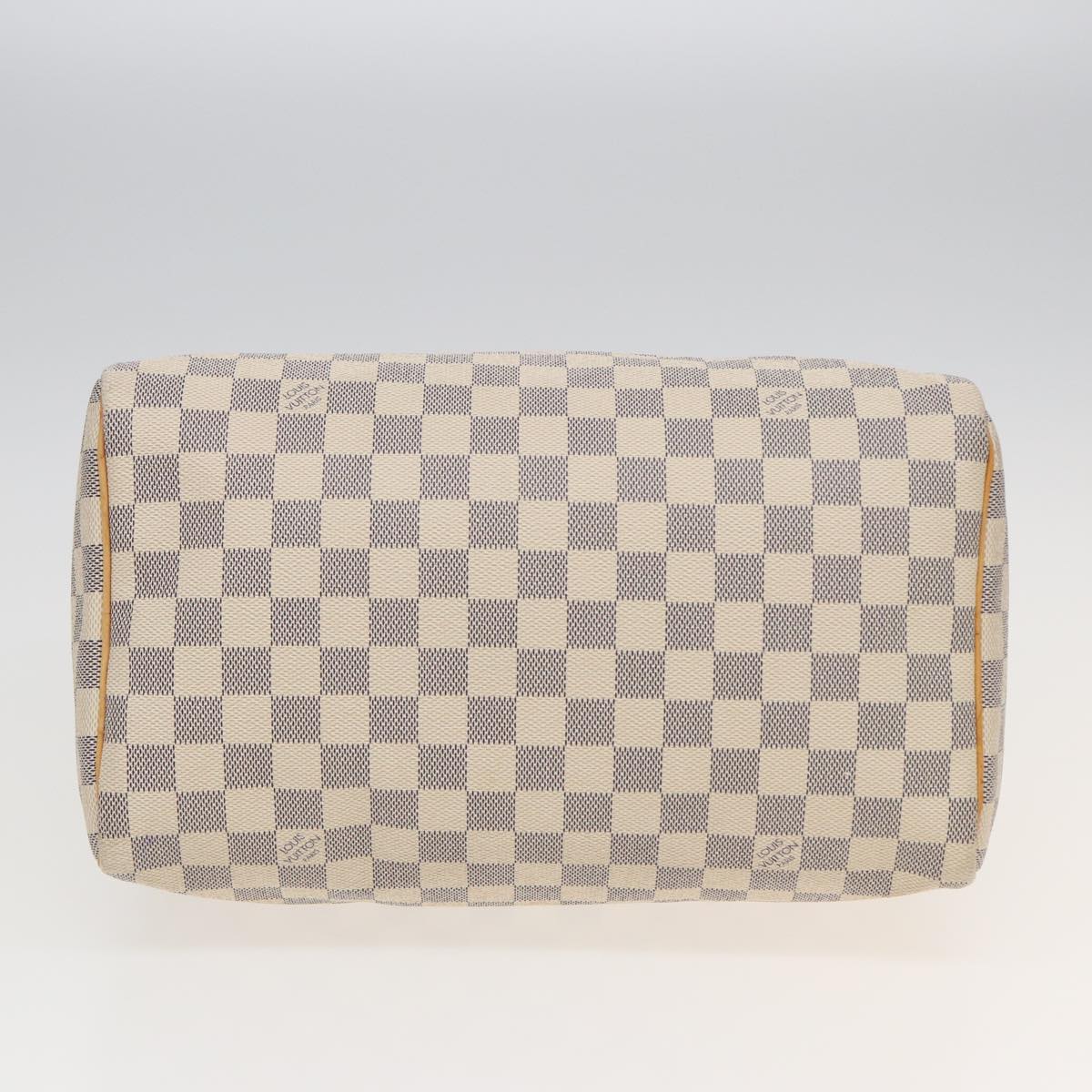 LOUIS VUITTON Damier Azur Speedy 30 Hand Bag N41533 LV Auth 82547