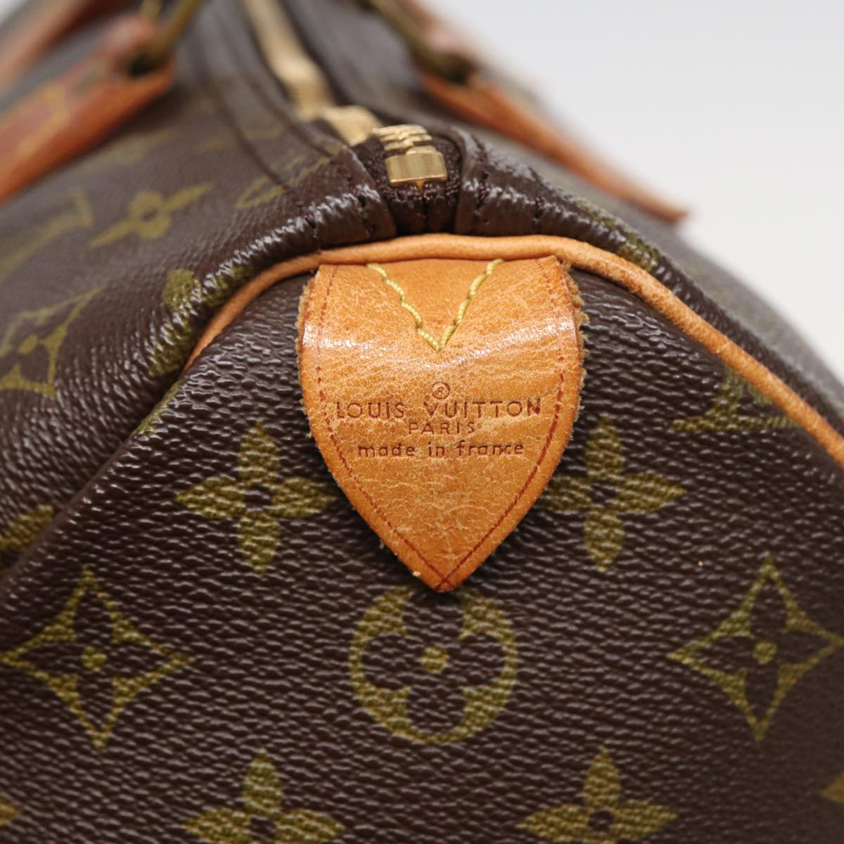 LOUIS VUITTON Monogram Speedy 35 Hand Bag M41524 LV Auth 82548