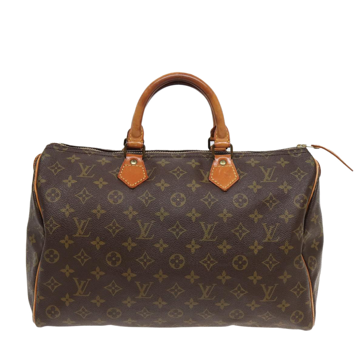 LOUIS VUITTON Monogram Speedy 35 Hand Bag M41524 LV Auth 82548