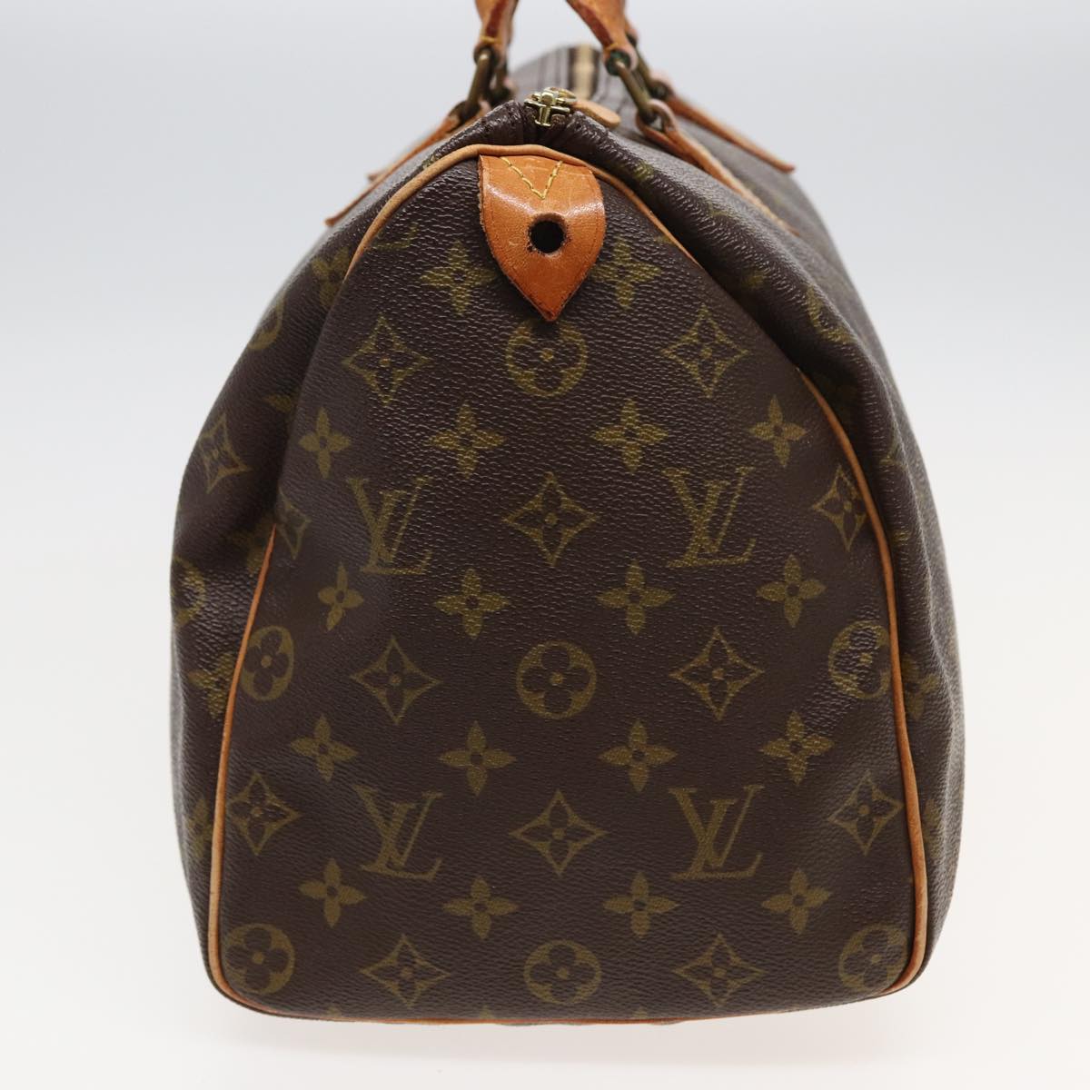 LOUIS VUITTON Monogram Speedy 35 Hand Bag M41524 LV Auth 82548