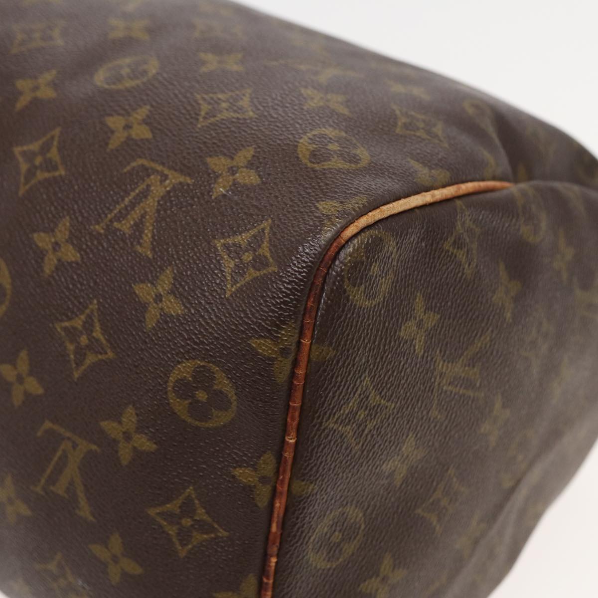 LOUIS VUITTON Monogram Speedy 35 Hand Bag M41524 LV Auth 82549