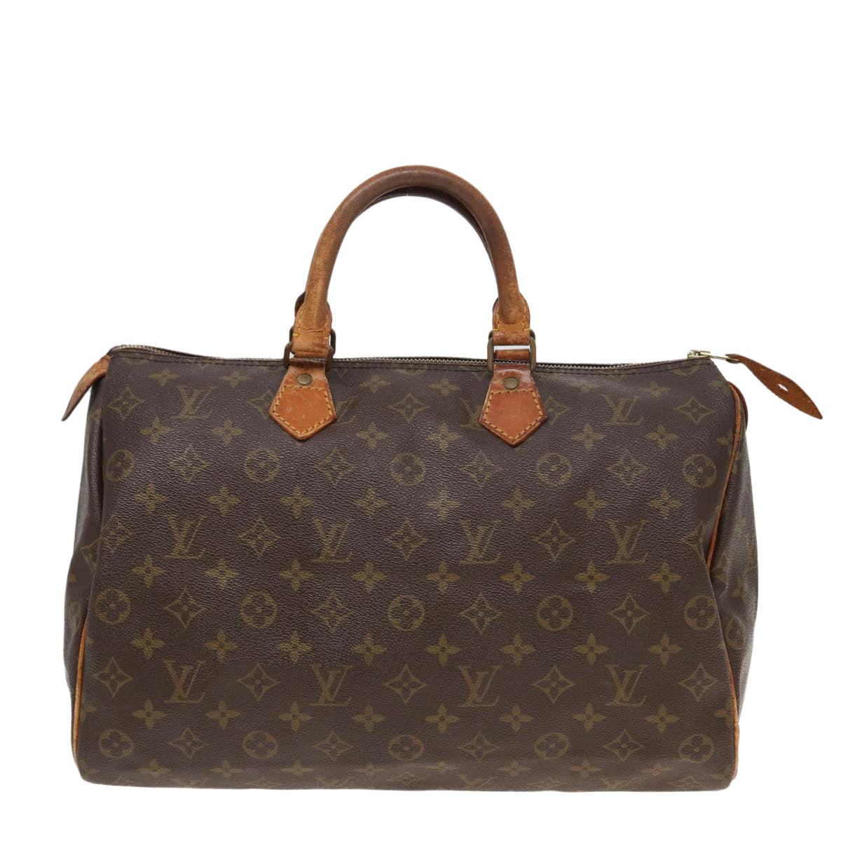 LOUIS VUITTON Monogram Speedy 35 Hand Bag M41524 LV Auth 82549