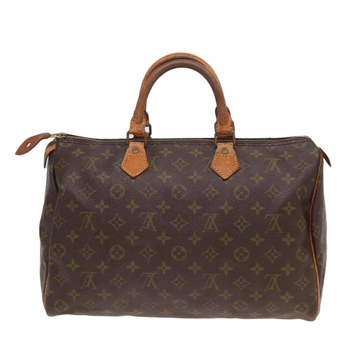 LOUIS VUITTON Monogram Speedy 35 Hand Bag M41524 LV Auth 82549