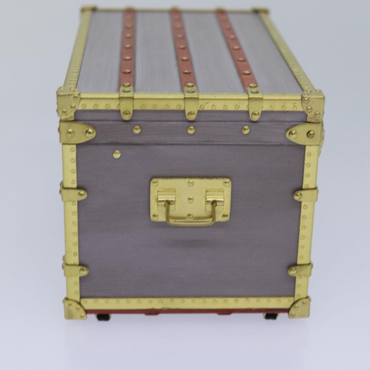 LOUIS VUITTON Trunk Accessory Case VIP only Purple Gold M99455 LV Auth 82558