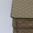 CELINE Macadam Canvas Hand Bag Beige Auth 82559-15