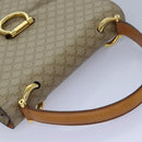 CELINE Macadam Canvas Hand Bag Beige Auth 82559-6