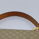 CELINE Macadam Canvas Hand Bag Beige Auth 82559-8