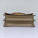 CELINE Macadam Canvas Hand Bag Beige Auth 82559-5
