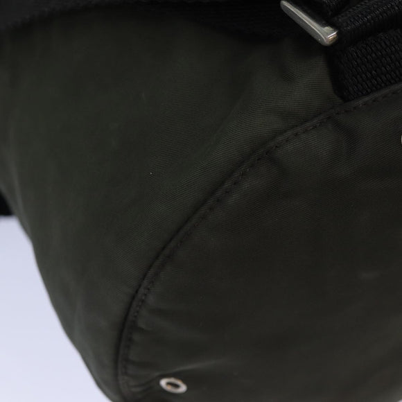 PRADA Shoulder Bag Nylon Khaki Auth 82572