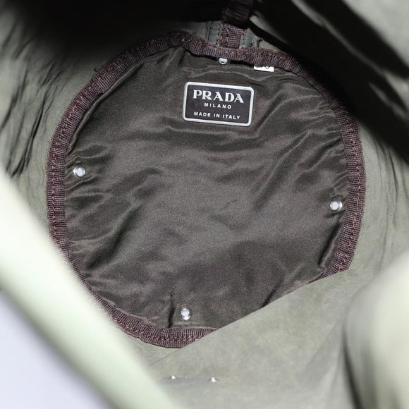 PRADA Umhängetasche Nylon Khaki Auth 82572
