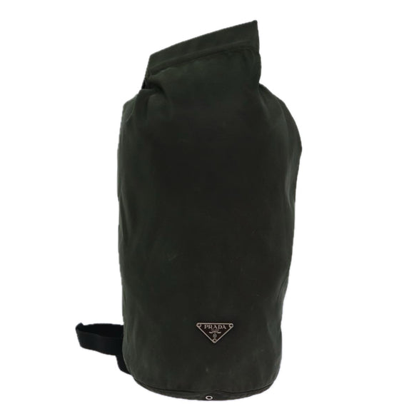 PRADA Umhängetasche Nylon Khaki Auth 82572