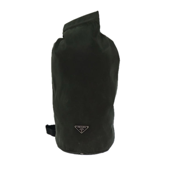 PRADA Shoulder Bag Nylon Khaki Auth 82572