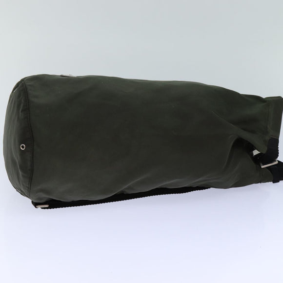 PRADA Shoulder Bag Nylon Khaki Auth 82572