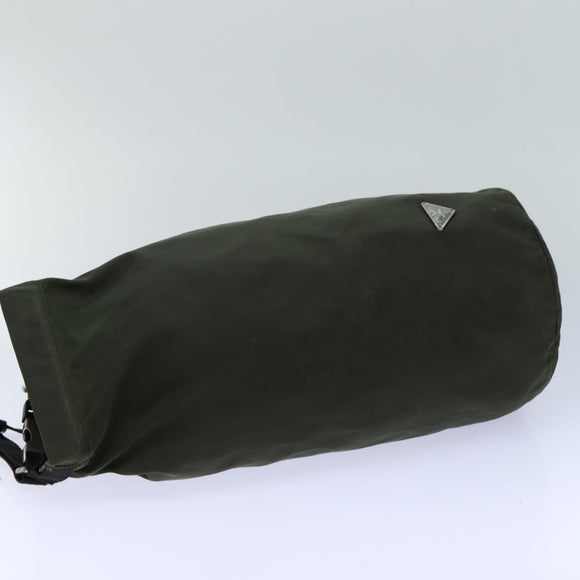 PRADA Shoulder Bag Nylon Khaki Auth 82572