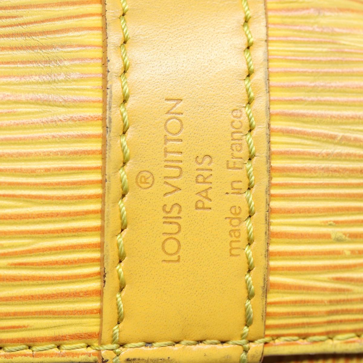 LOUIS VUITTON Epi Petit Noe Shoulder Bag Yellow M44102 LV Auth 82580