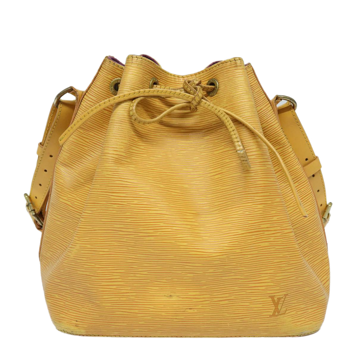 LOUIS VUITTON Epi Petit Noe Shoulder Bag Yellow M44102 LV Auth 82580 - 0