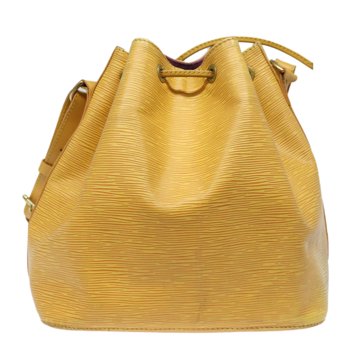 LOUIS VUITTON Epi Petit Noe Shoulder Bag Yellow M44102 LV Auth 82580