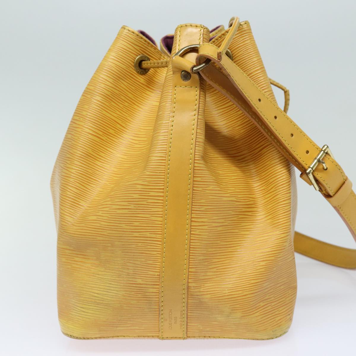 LOUIS VUITTON Epi Petit Noe Shoulder Bag Yellow M44102 LV Auth 82580