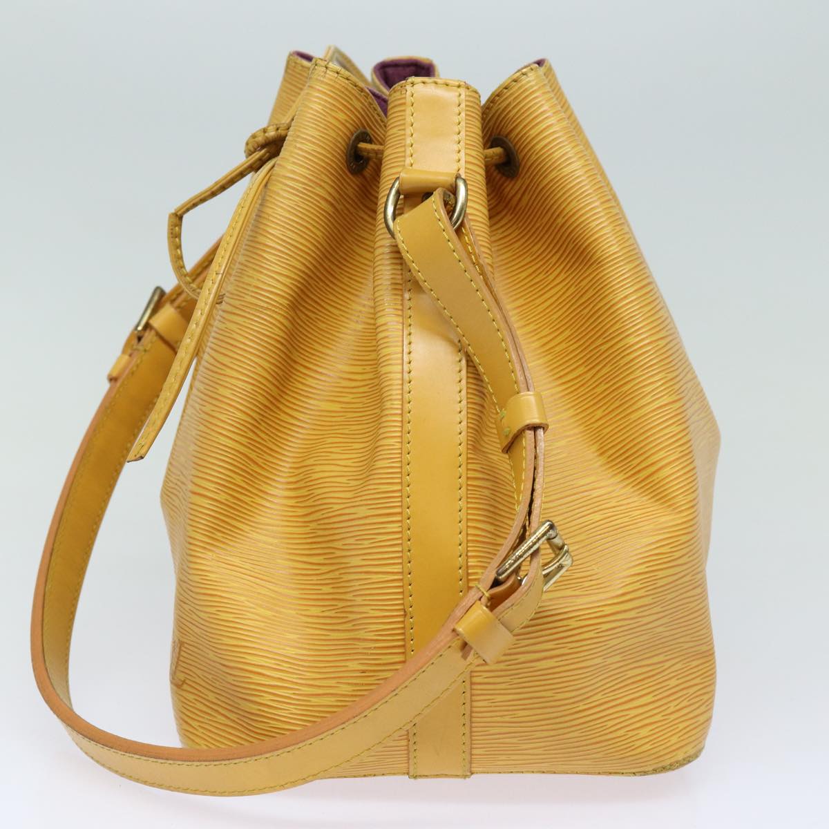 LOUIS VUITTON Epi Petit Noe Shoulder Bag Yellow M44102 LV Auth 82580