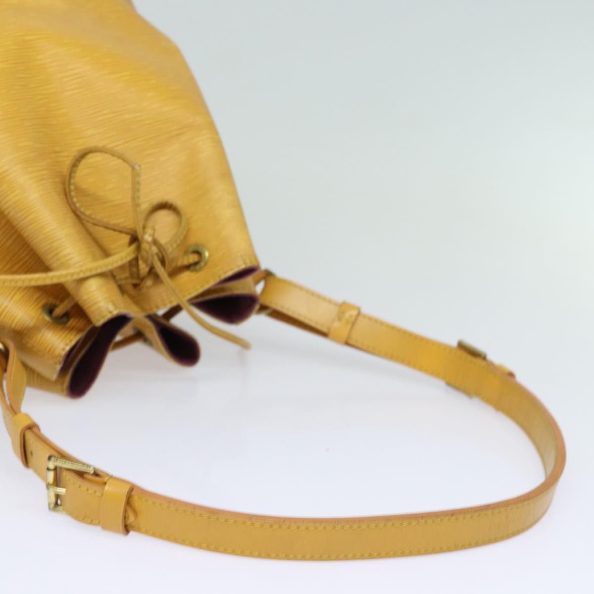 LOUIS VUITTON Epi Petit Noe Shoulder Bag Yellow M44102 LV Auth 82580