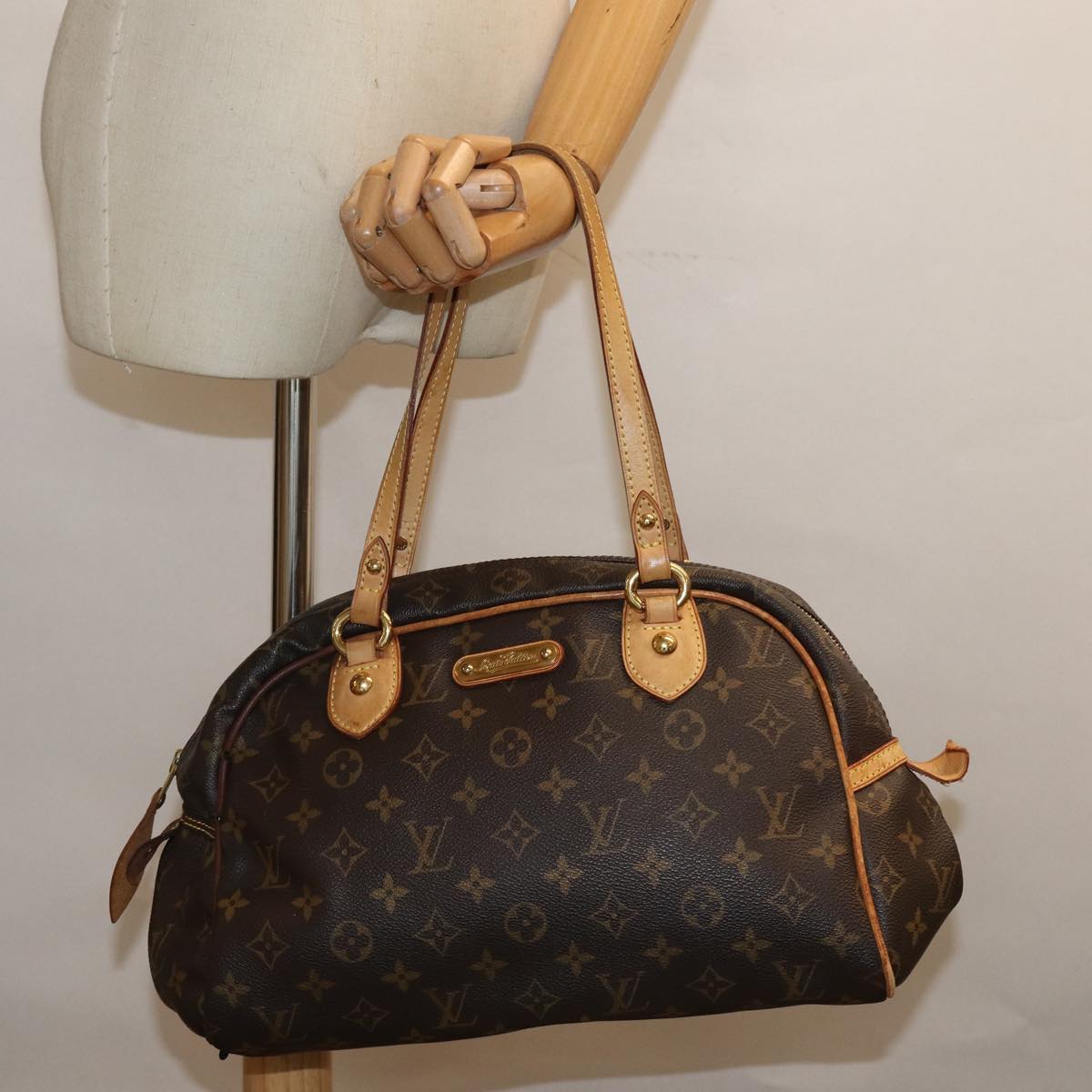 LOUIS VUITTON Monogram Montorgueil PM Hand Bag M95565 LV Auth 82582