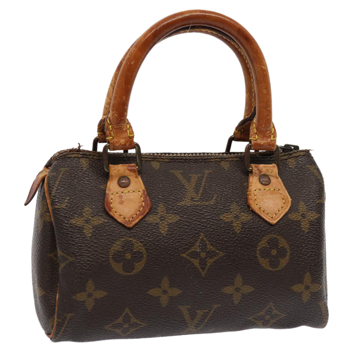 LOUIS VUITTON Monogram Mini Speedy Hand Bag M41534 LV Auth 82585