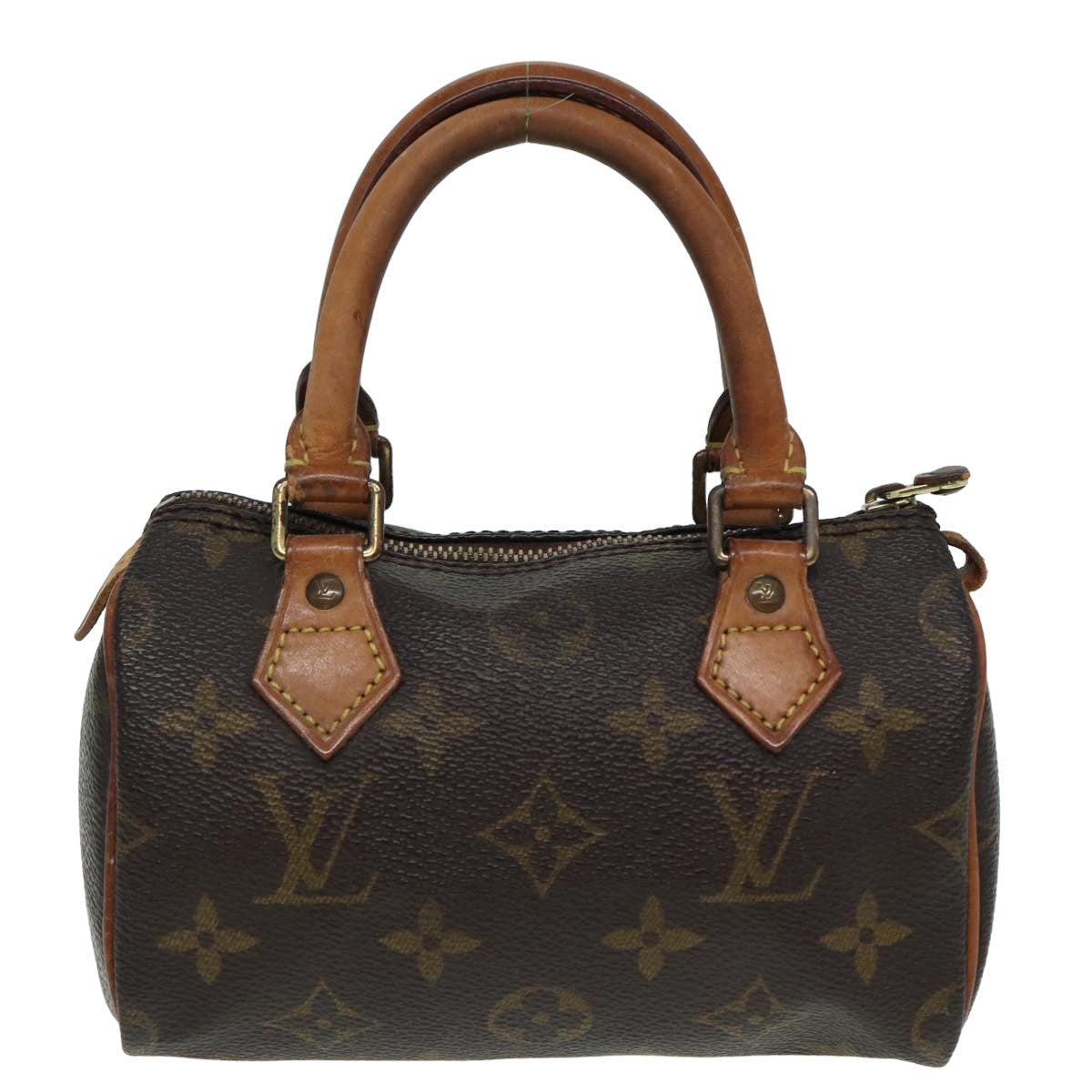 LOUIS VUITTON Monogram Mini Speedy Hand Bag M41534 LV Auth 82590