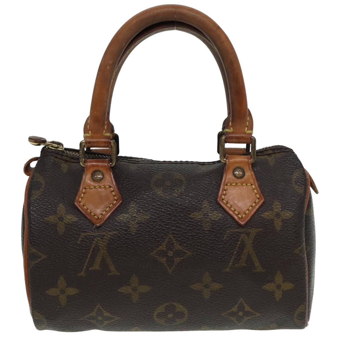 LOUIS VUITTON Monogram Mini Speedy Hand Bag M41534 LV Auth 82590