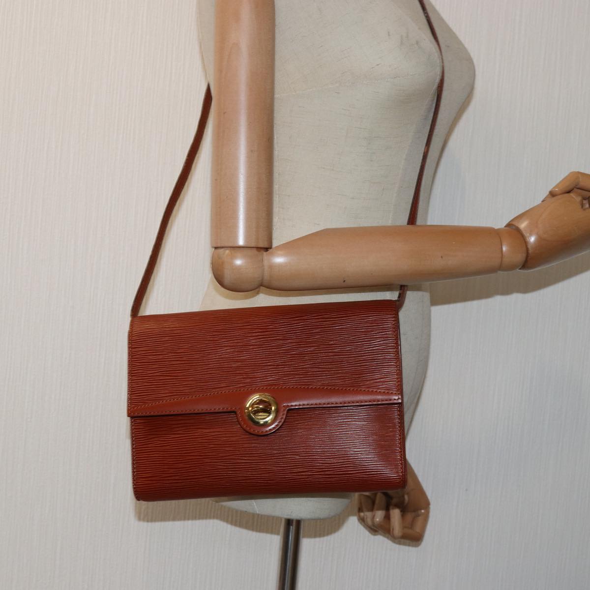 LOUIS VUITTON Epi Arsch Shoulder Bag 2Way Brown M52573 LV Auth 82606