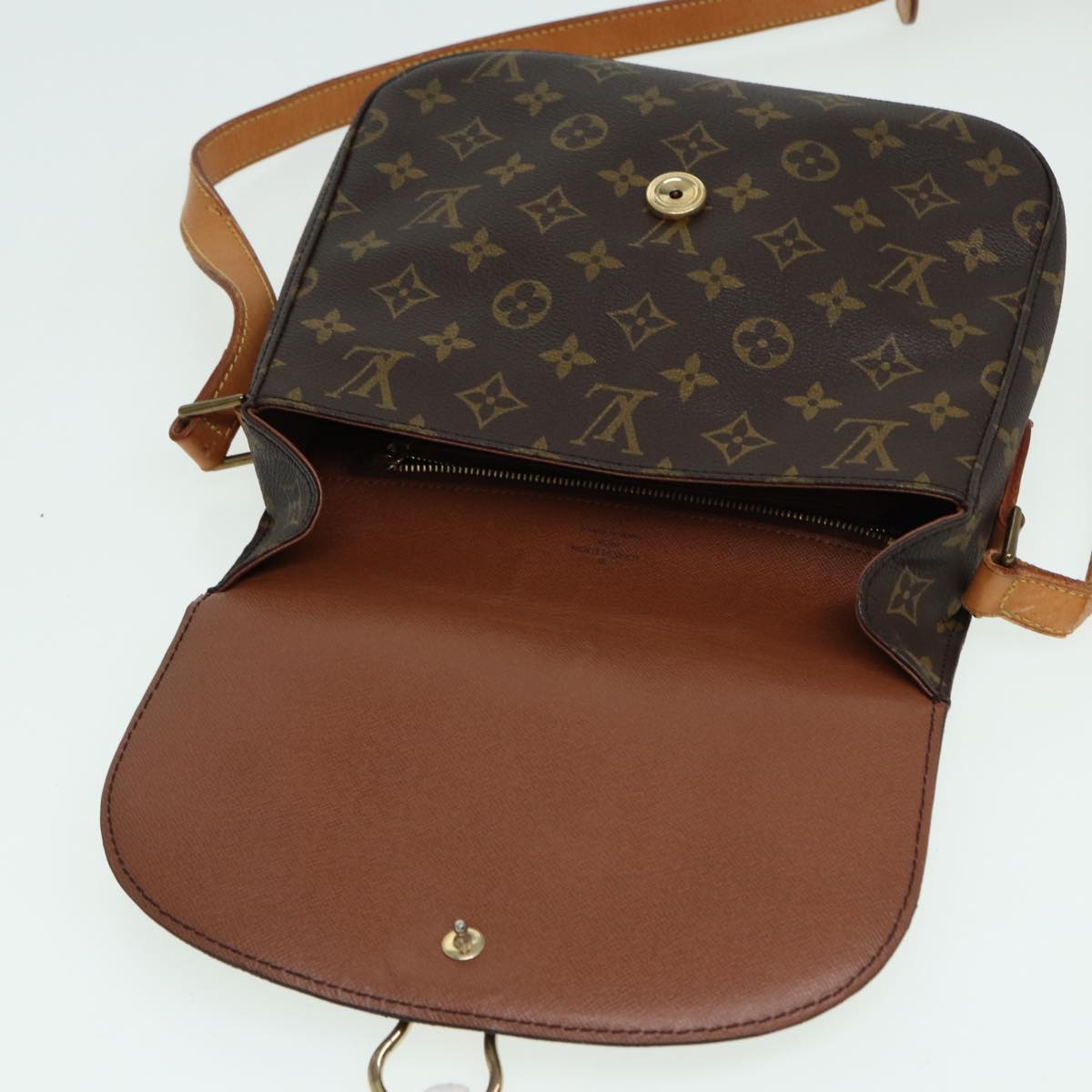 LOUIS VUITTON Monogram Saint Cloud GM Shoulder Bag M51242 LV Auth 82609