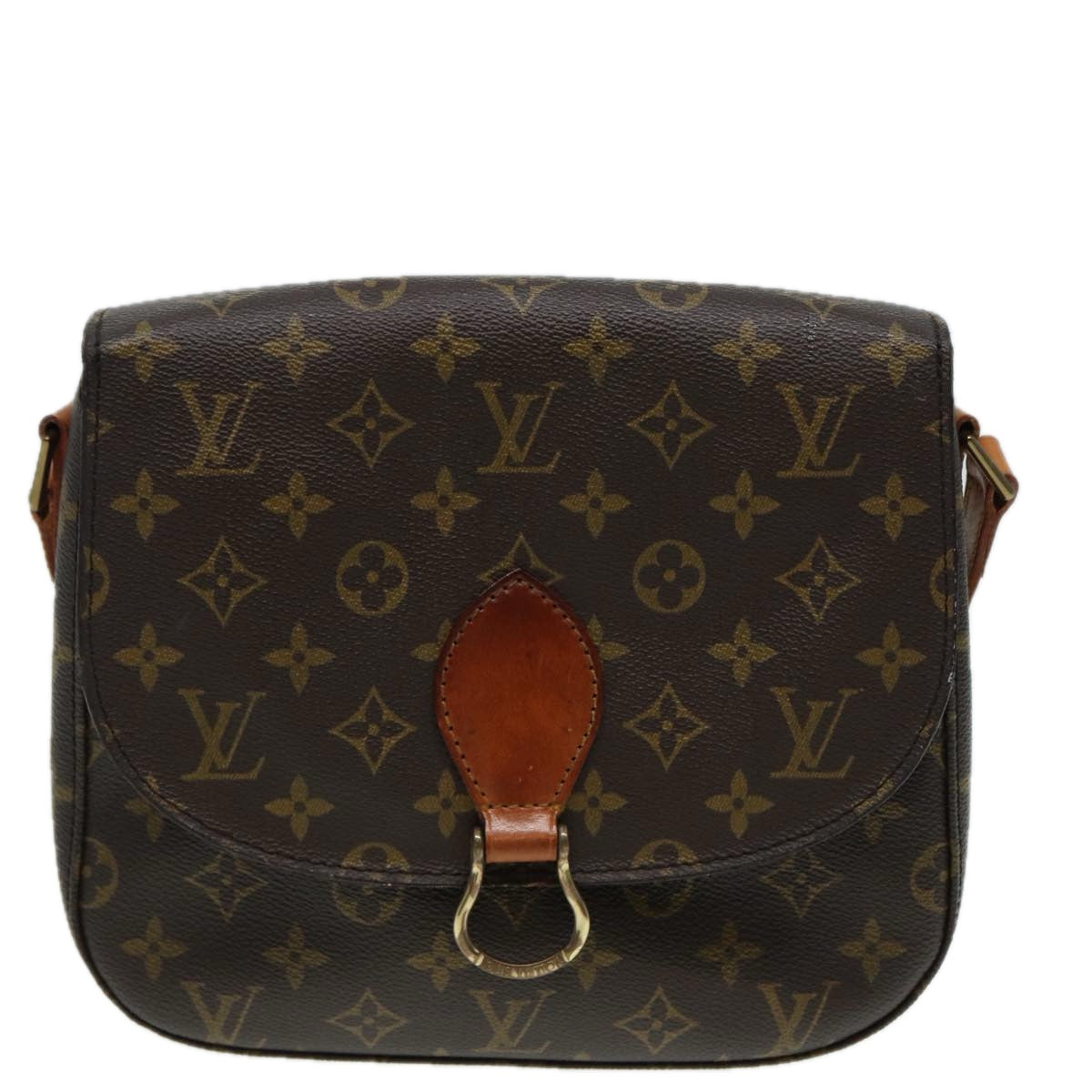 LOUIS VUITTON Monogram Saint Cloud GM Shoulder Bag M51242 LV Auth 82609