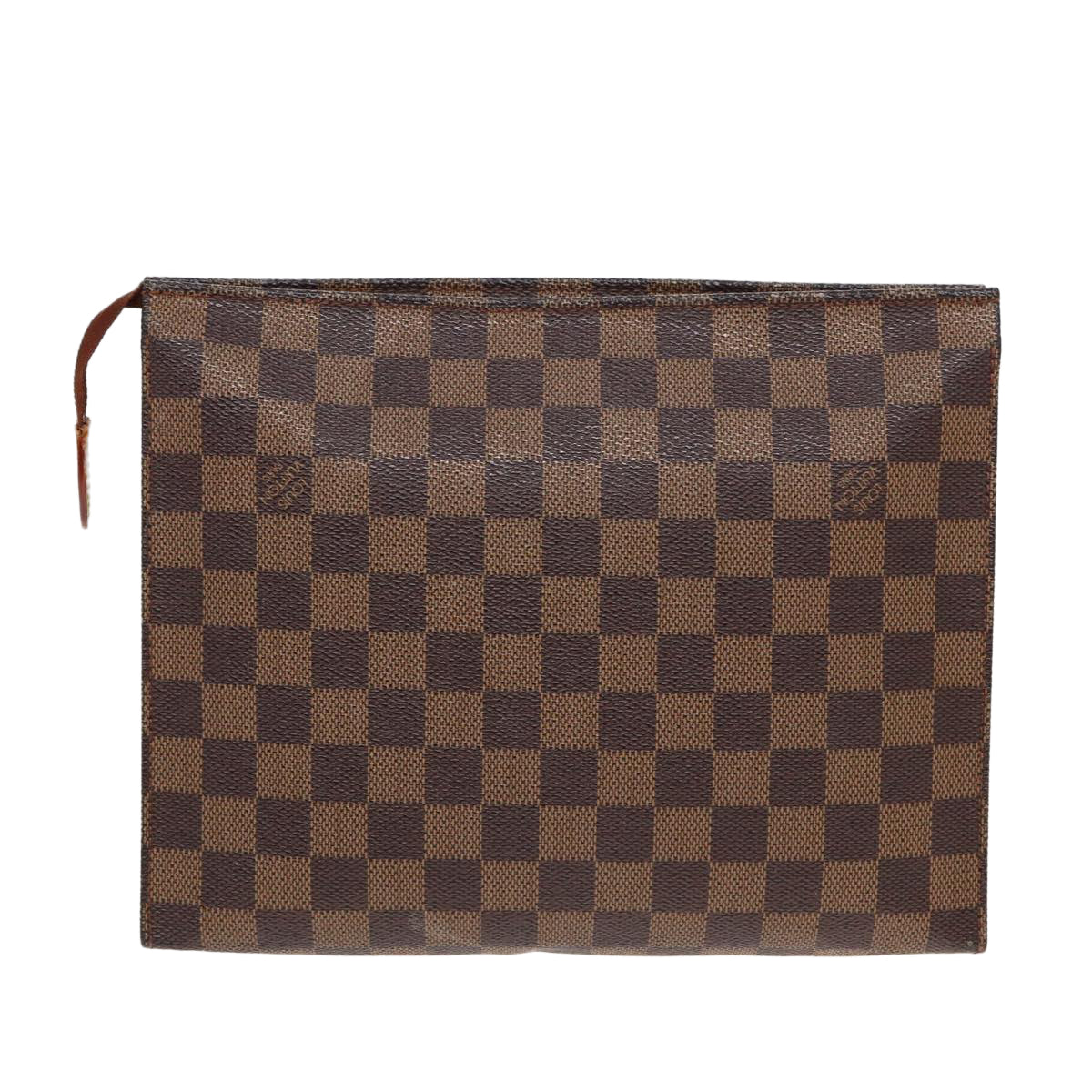 LOUIS VUITTON Damier Ebene Poche Toilette 26 Pouch N47543 LV Auth 82616 - 0