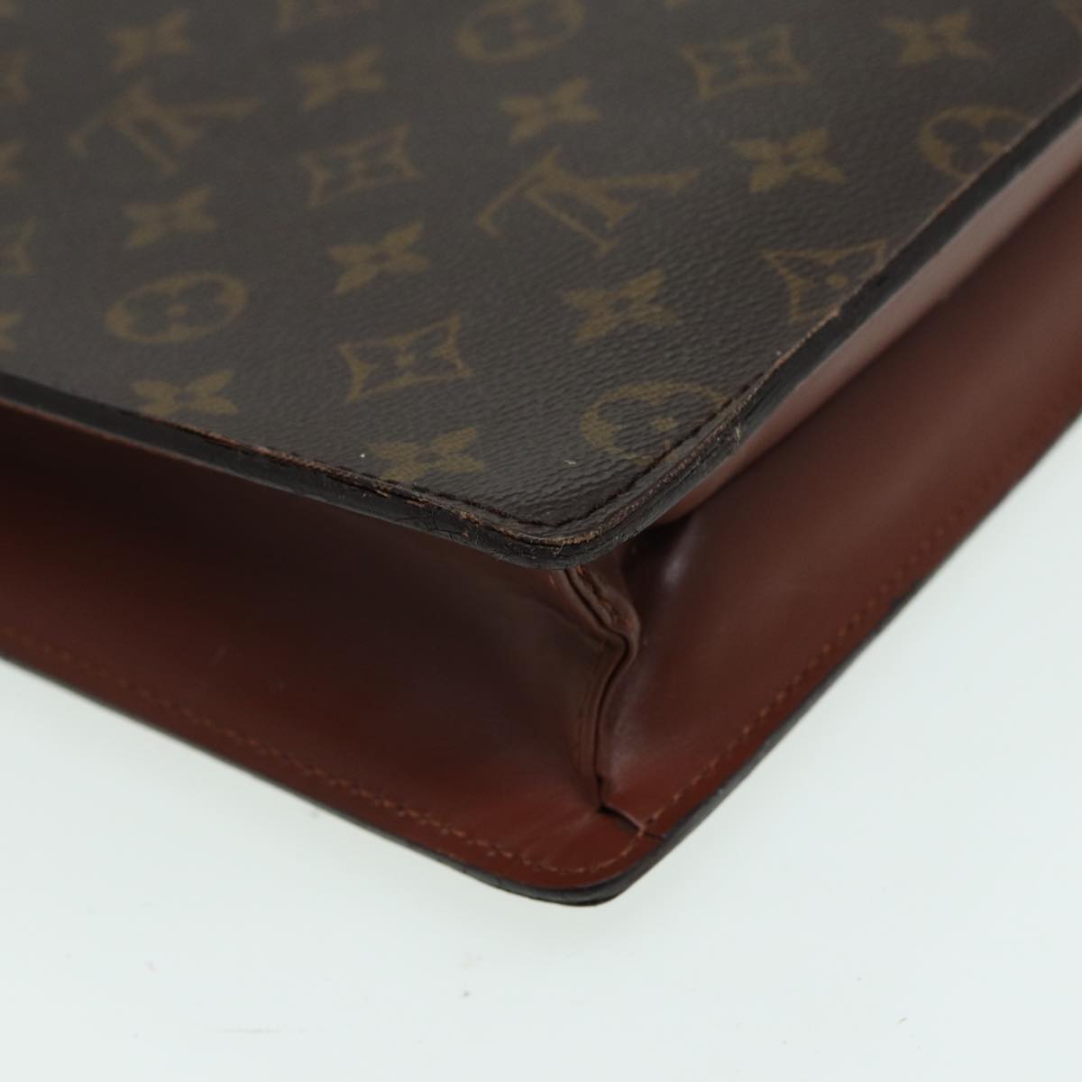 LOUIS VUITTON Monogram Porte Documents Bandouliere Bag M53338 LV Auth 82635