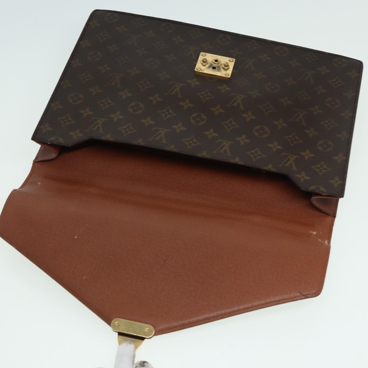 LOUIS VUITTON Monogram Porte Documents Bandouliere Bag M53338 LV Auth 82635