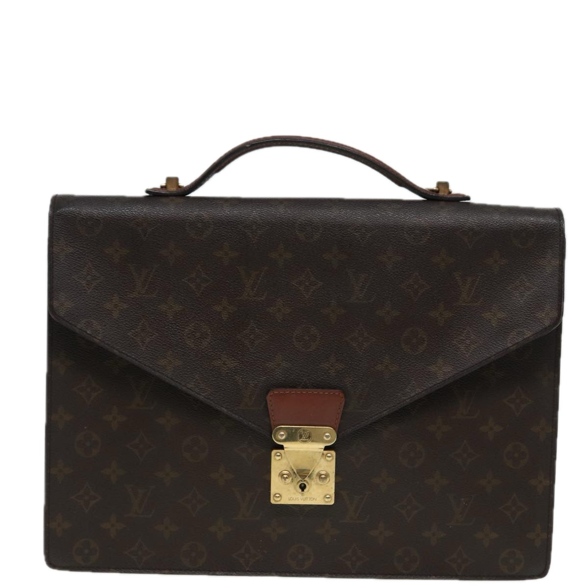 LOUIS VUITTON Monogram Porte Documents Bandouliere Bag M53338 LV Auth 82635