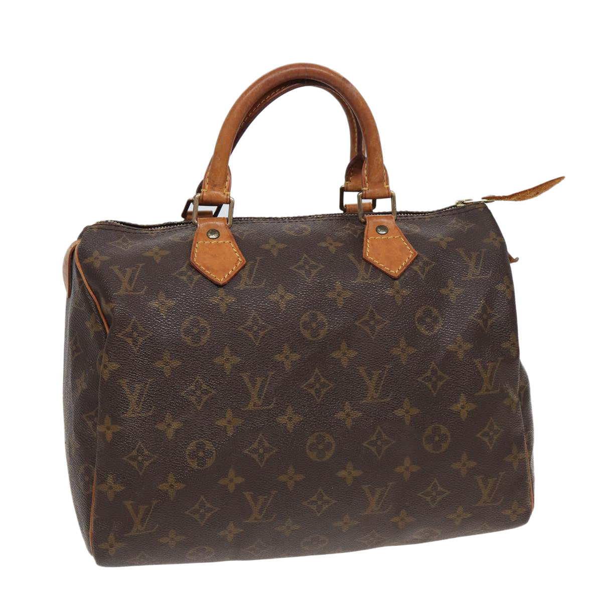 LOUIS VUITTON Monogram Speedy 30 Hand Bag M41526 LV Auth 82649