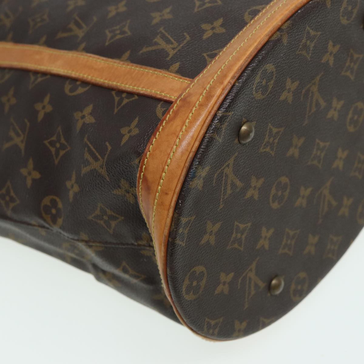 LOUIS VUITTON Monogram Bucket GM Shoulder Bag M42236 LV Auth 82662