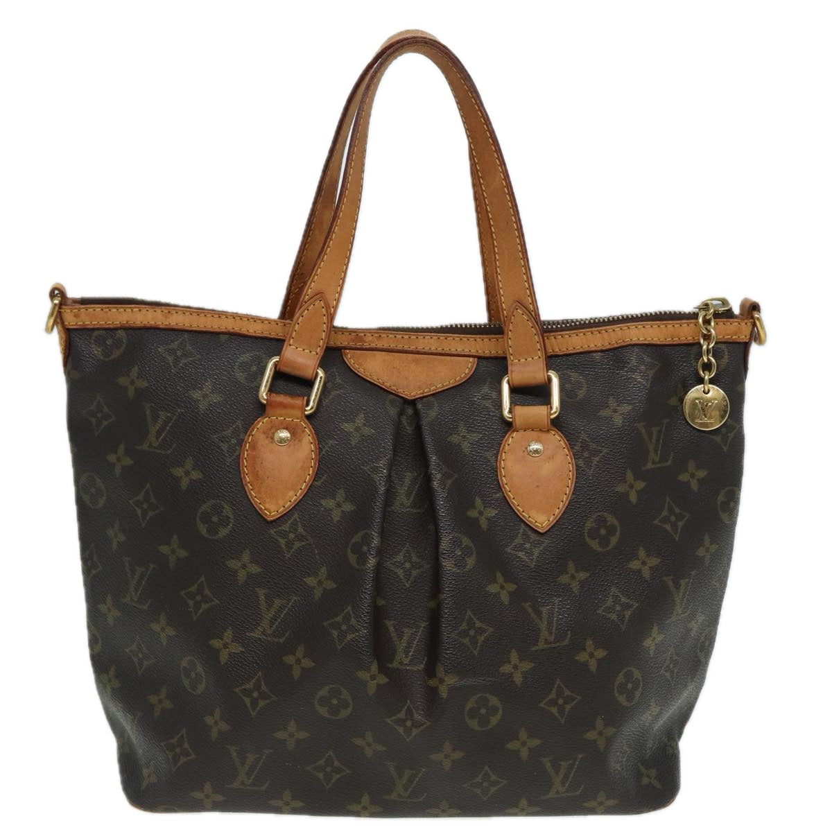 LOUIS VUITTON Monogram Palermo PM Tote Bag M40145 LV Auth 82664 - 0