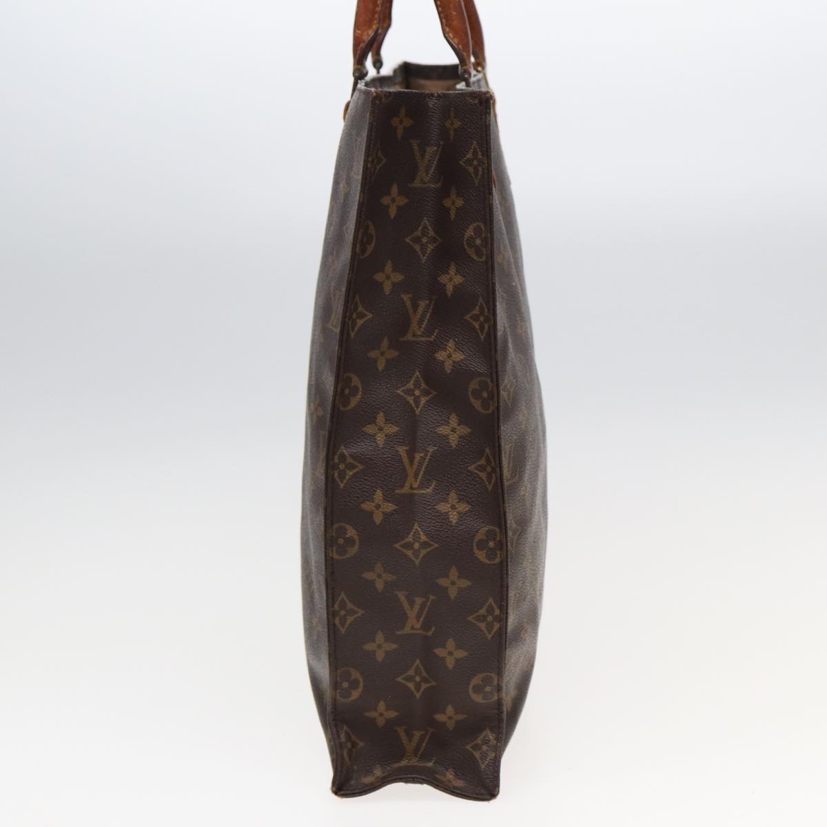 LOUIS VUITTON Monogram Sac Plat Hand Bag M51140 LV Auth 82677