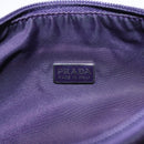 PRADA Accessory Pouch Nylon Purple Auth 82692-18