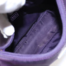 PRADA Accessory Pouch Nylon Purple Auth 82692-11