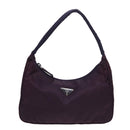 PRADA Accessory Pouch Nylon Purple Auth 82692-13