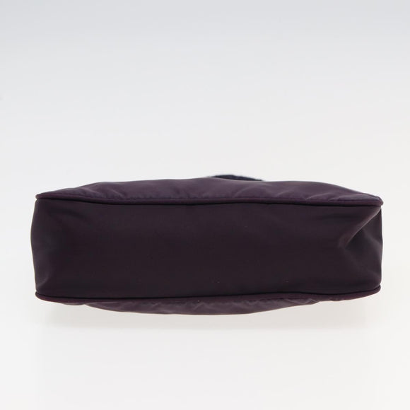 PRADA Accessory Pouch Nylon Purple Auth 82692