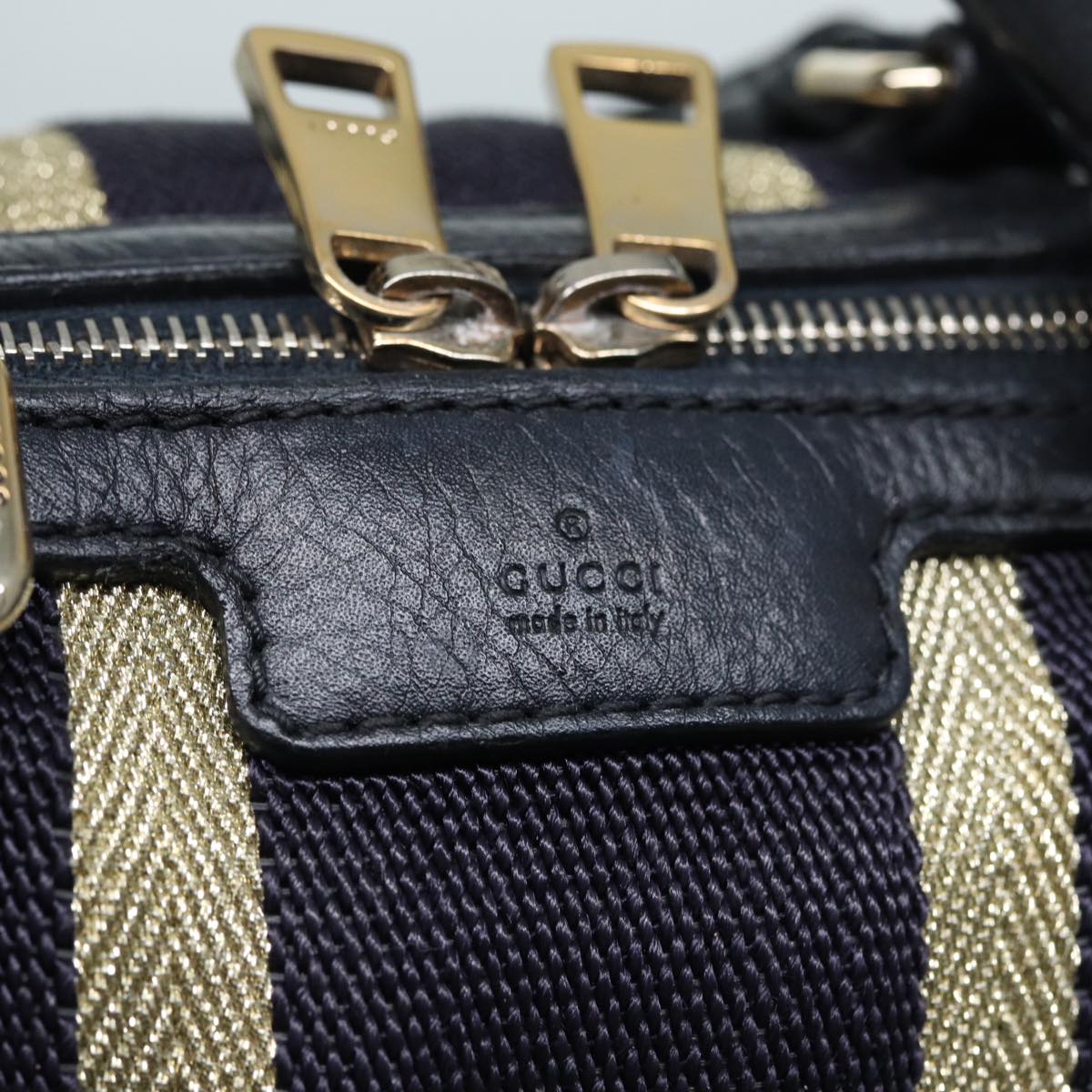 GUCCI Mini Boston Bag Leather 2way Black 269876 Auth 82699