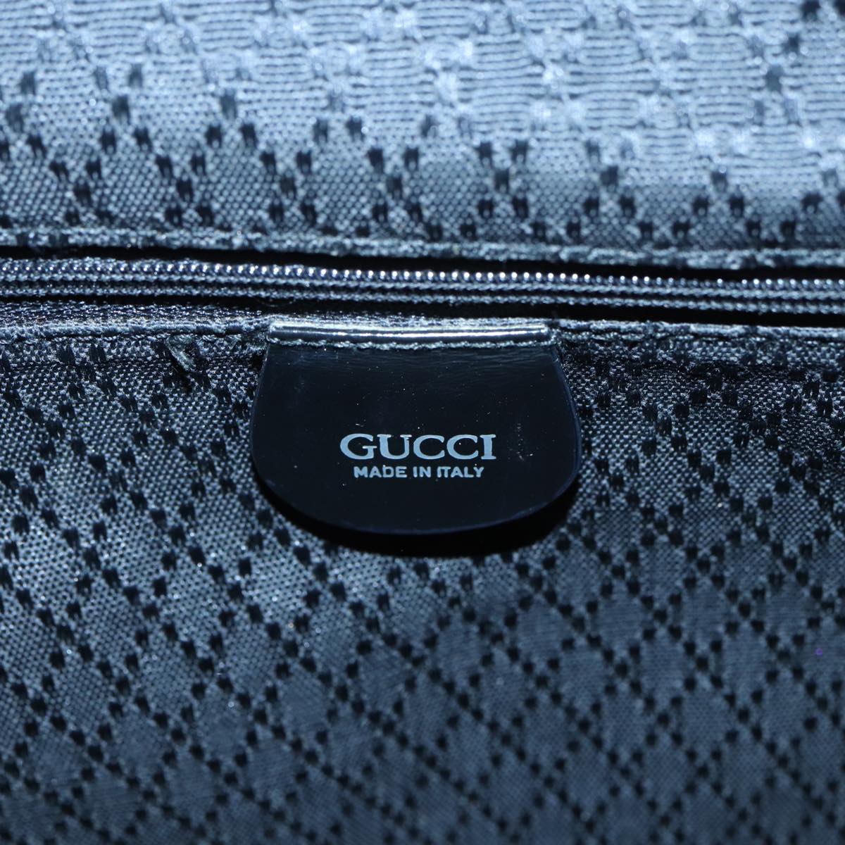 GUCCI Bamboo Shoulder Bag Nylon Black 001 1781 1638 Auth 82705