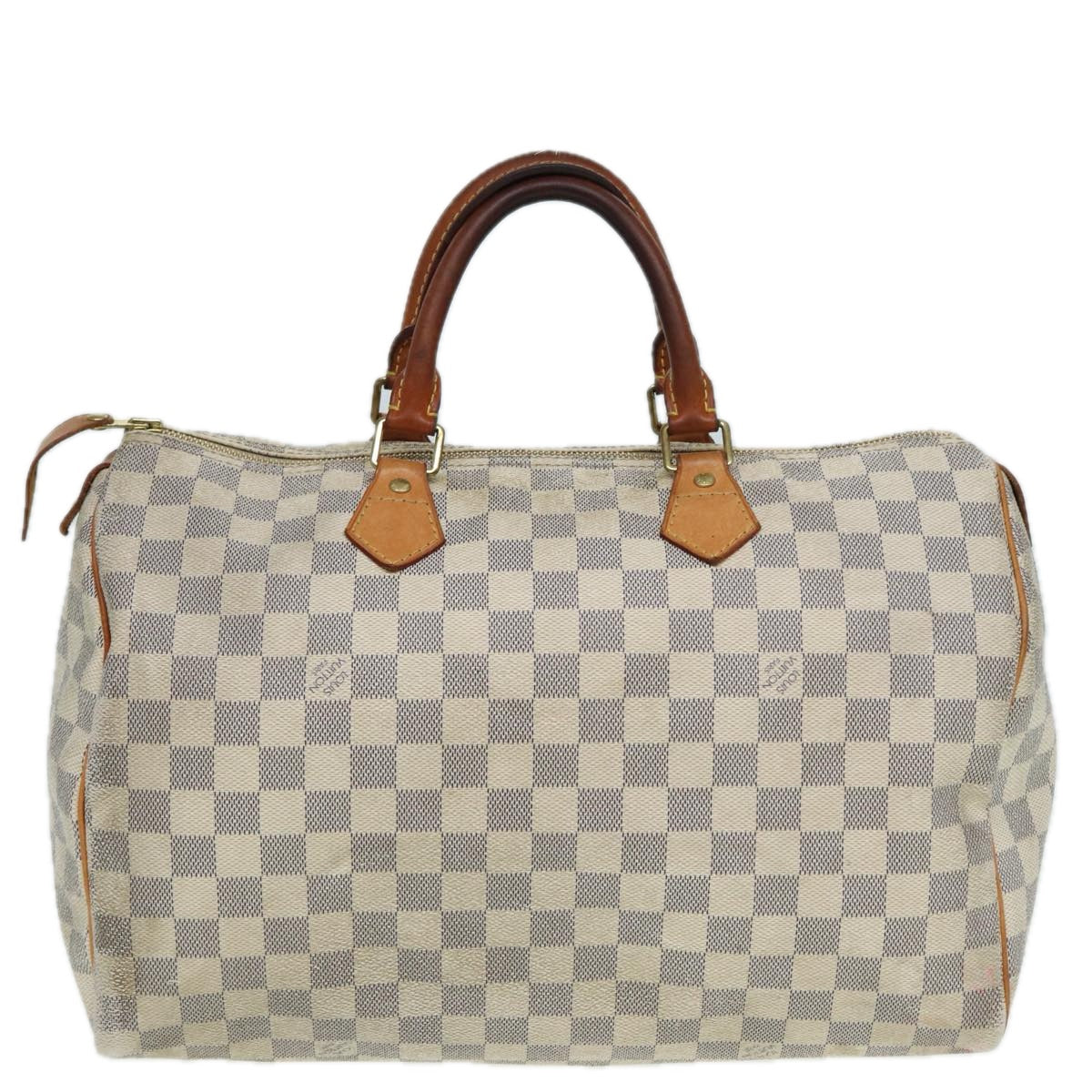 LOUIS VUITTON Damier Azur Speedy 35 Hand Bag N41535 LV Auth 82712 - 0