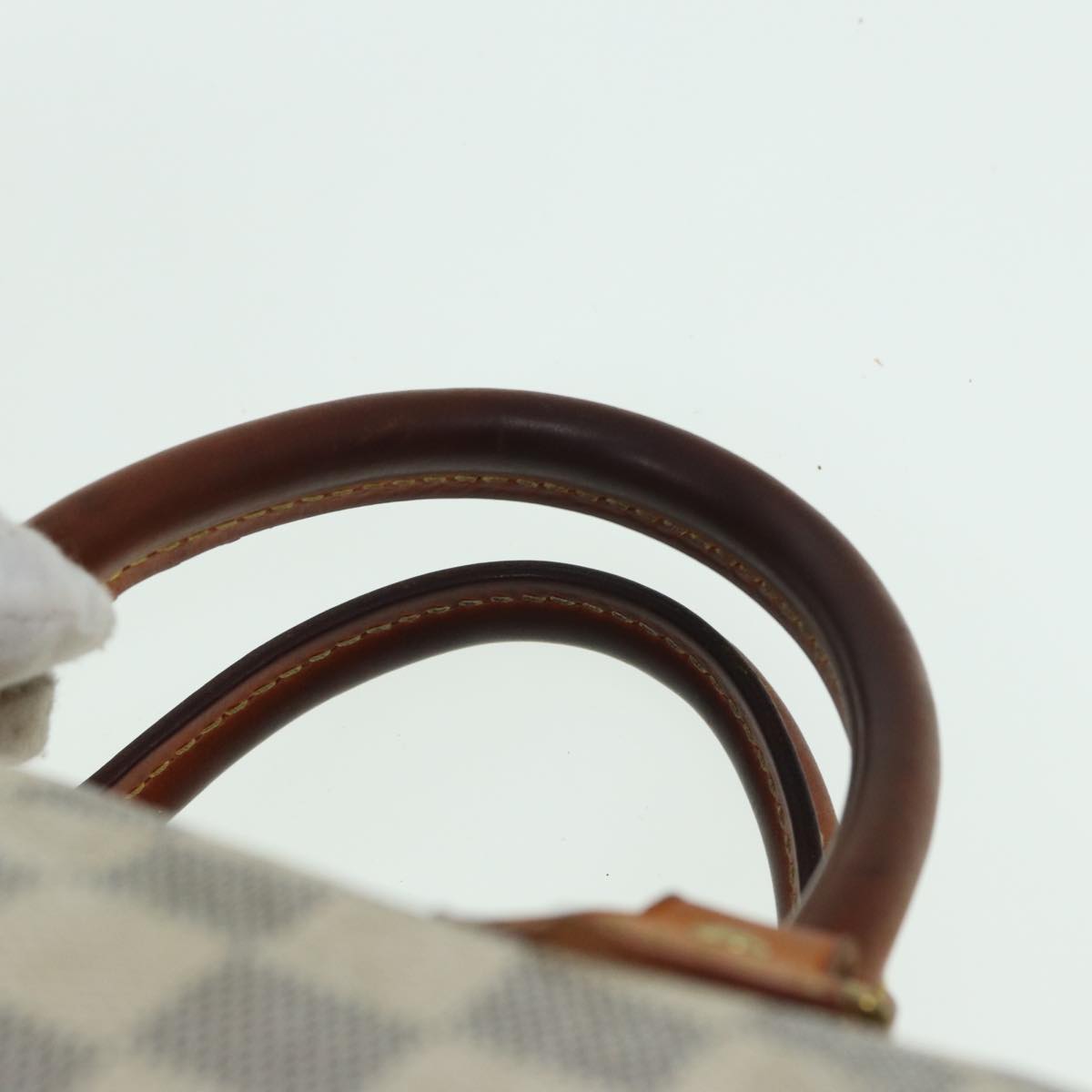 LOUIS VUITTON Damier Azur Speedy 35 Hand Bag N41535 LV Auth 82712