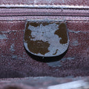 GUCCI Tote Bag Enamel Suede Brown Auth 82713-9