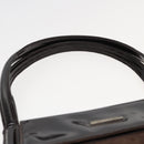 GUCCI Tote Bag Enamel Suede Brown Auth 82713-14