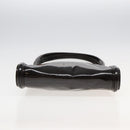 GUCCI Tote Bag Enamel Suede Brown Auth 82713-5